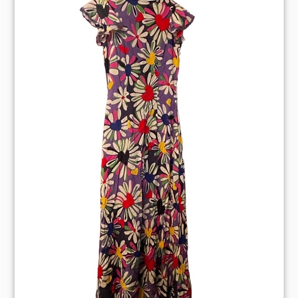 Weekday midi dress with wrap detail in ditsy floral Sz S Women Fun Flowy - Picture 5 of 10